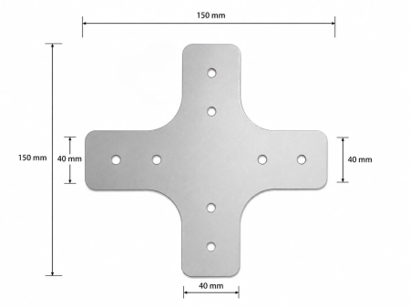 Diverse - Conector metalic CONEXOR CM40 – element de asamblare fără sudură