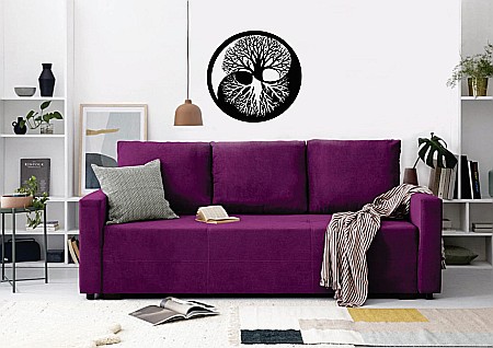Accesoriu decorativ perete ACD-002, Copacul vietii, tabla 2mm, 60x60cm [2]