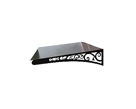 COPERTINA - Copertina din fier forjat si marginile din tabla decupata cu laser cu policarbonat, COP 003, 1000x700x270mm