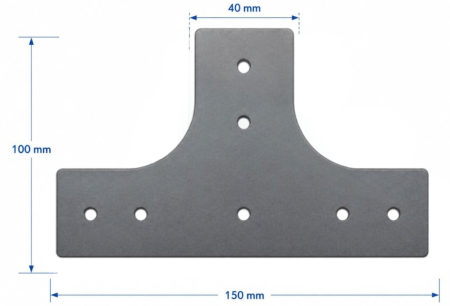 Element de ansamblare fără sudură T 40X40 [1]
