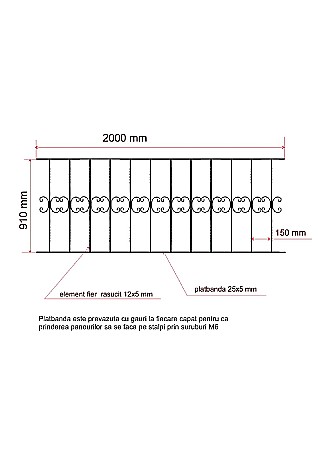 Panou balcon 2000x910 mm, PB003 [1]