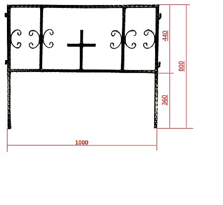 Panou grilaj cimitir PGC001 [1]