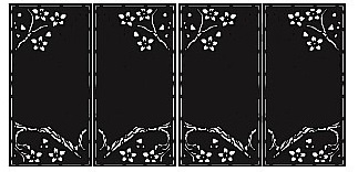 POARTA AUTO - Poarta acces auto,din tabla decupata (Traforata CNC) cu plasma, PA016 , 1680  X 3360 mm