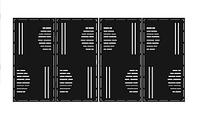 POARTA AUTO - Poarta acces auto,din tabla decupata (Traforata CNC) cu plasma, PA015 , 1680  X 3360 mm