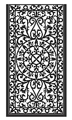POARTA PIETONALA - Poarta Acces Pietonal,Din Tabla Decupata (Traforata CNC) Cu Laser PP011, 1680 mm X 880 mm