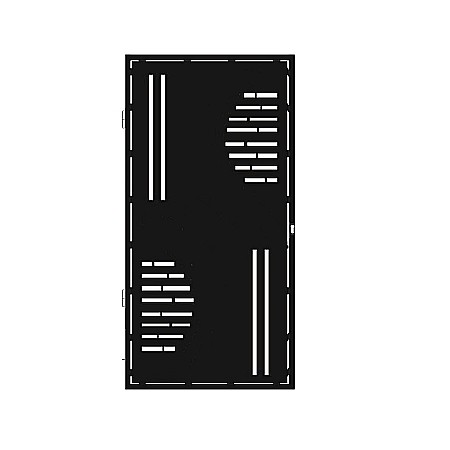 Acasa - Poarta acces pietonal,din tabla decupata (Traforata CNC) cu plasma,PP015 , 1680 X 880 mm