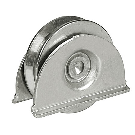 ACCESORI PORTI - Roti cu rulment si suport tabla Φ60 mm profil V 388060