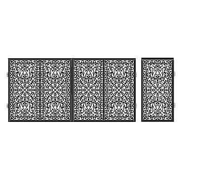 Promoții - Set porti PAPP011din tabla decupata, traforata CNC cu laser , 4240x1680 mm