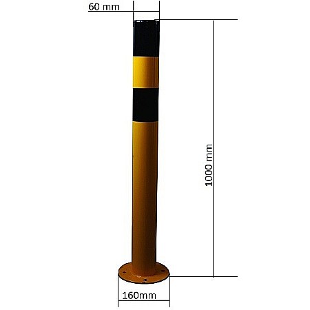 Stalp metalic pentru delimitare spatii si parcare,SMDS002 [1]