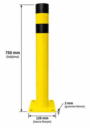 Stâlp metalic pentru delimitare spații și parcare, SMDS001 [1]
