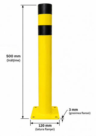 Stâlp metalic pentru delimitare spații și parcare, SMDS003 [1]