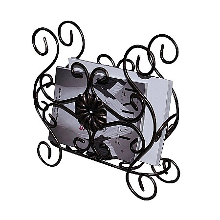 DECORATIVE - Suport din fier forjat reviste SR022