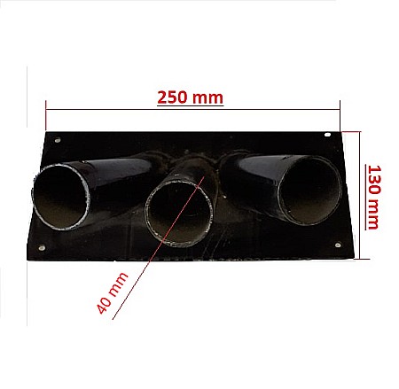 DECORATIVE - Suport pentru 3 steaguri SST005