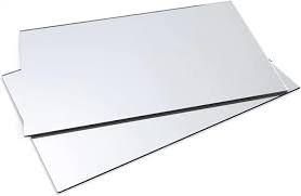 Diverse - Tablă Oțel CROM aspect oglinda 0.4 mm – 605 × 610 mm