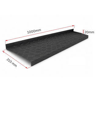 SCARI / TREPTE - TS006 – Treaptă Metalică Antiderapantă  1000x210 mm