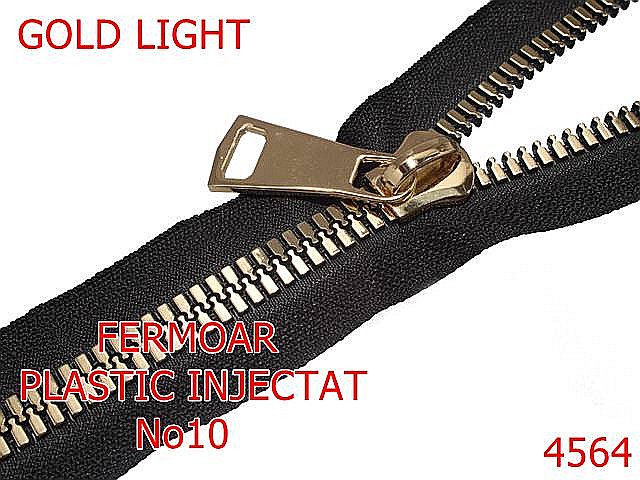 4564/Fermoar plastic injectat la metru-no10--plastic--gold light----- [2]