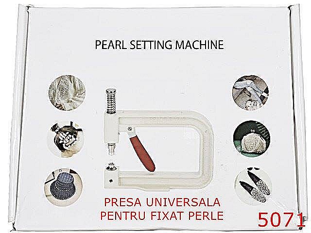 5071/Presa universala pentru fixat perle ---zamac--alb----- [2]