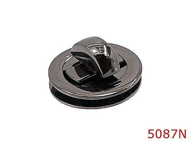 5087N/Inchizatoare rotunda pentru poseta si geanta-33x33-mm-zamac--nichel negru--14C14--- [2]