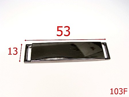 Placute ornamentale - 103F/PLACUTA INSCRIPTIONABILA 43*13 MM-53X13-mm---fumuriu-15A6----S32