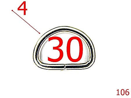 Inele - 106/INEL D 3 CM  X4MM  -30-mm-4-nichel-2.E.1-2F4-2A1-3C4--H28