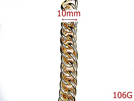 Lant poseta - 106G/LANT DUBLU -10-mm---gold-----S33