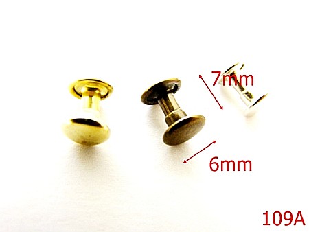 Capse rapide - 109A/CAPSA RAPIDA DUBLA-6-mm---antic-16A4----