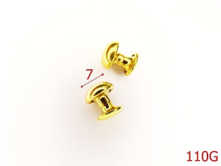 Riveti Capse rapide - 110G/BUMBI 7MM GOLD-7-mm---gold---4K2--