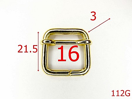 Catarame cu reglaj - 112G/CATARAMA REGLAJ 16MM-16-mm-3-gold--4H8-4H7 ---C13