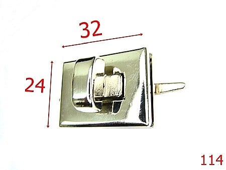 Inchizatori poseta - 114/INCHIZATOARE  32 X25-32X24-mm---nichel---12i2--A6