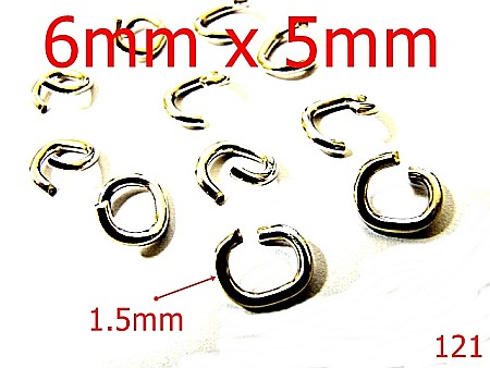 Inele - 121/ANOU OVAL 6X5MM S 1.25MM-6X5-mm-1.25-nichel---4F4--P2