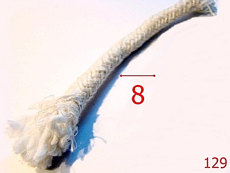 Snur - 129/SNUR BUMBAC 8 MM---mm-8-bbc-----
