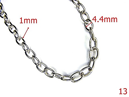 Lant poseta otel - 13/LANT SUBTIRE 4.4mm S 1mm-4.4-mm---nichel-----P33