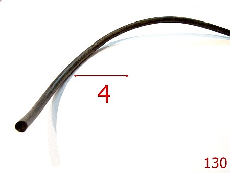 Snur - 130/SNUR PLASTIC  4 MM---mm-4-negru-----