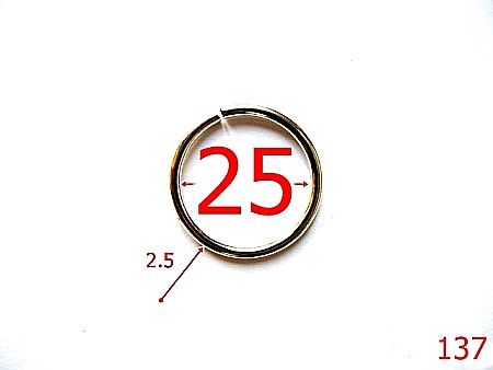 Inele - 137/INEL POSETA-25-mm-2.5-nichel-4G4-4F5--4F1--