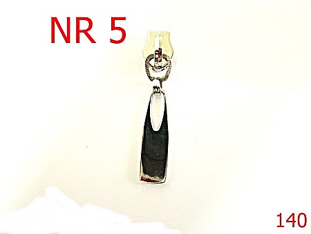 Cursori fermoar - 140/CURSOR FERMOAR PLASTIC NR 5-Nr 5-mm---nichel-----U29