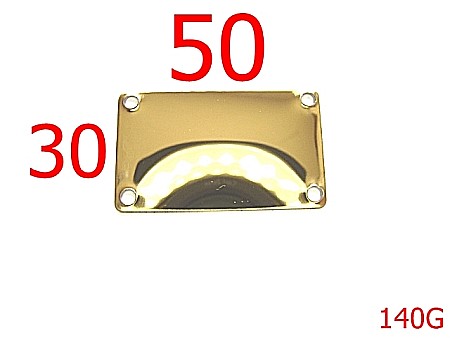 Placute ornamentale - 140G/PLACUTA 50X30 GOLD-50x30-mm---gold-----U24