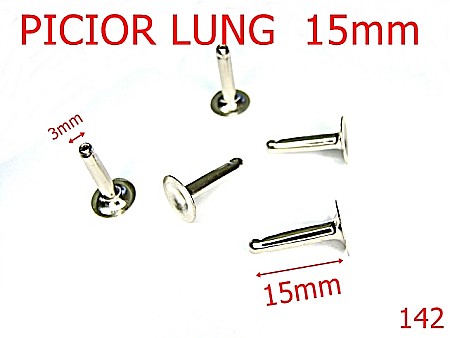 Capse rapide - 142/PICIOR LUNG 15MM-7X15-mm---nichel-16A8----