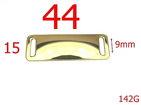 Placute ornamentale - 142G/PLACUTA 40X15 GOLD-44x15-mm---gold-----U22