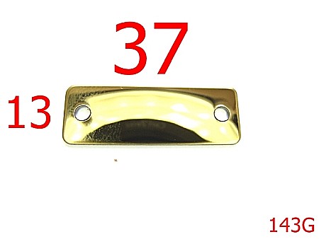 Placute ornamentale - 143G/PLACUTA37X13 GOLD-37x13-mm---gold-----U26