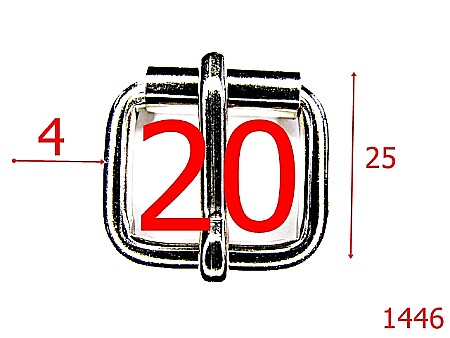 Catarame rola si 1 cui - 1446/CATARAM CU ROLA 20MM NIKEL-20-mm-4-nichel-6i1-7G3 -6F3--AC37