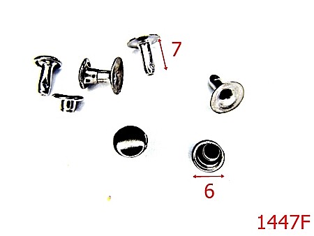 Capse rapide - 1447F/RIVET SIMPLU 6 MM FUME-6-mm---fume-16A15----