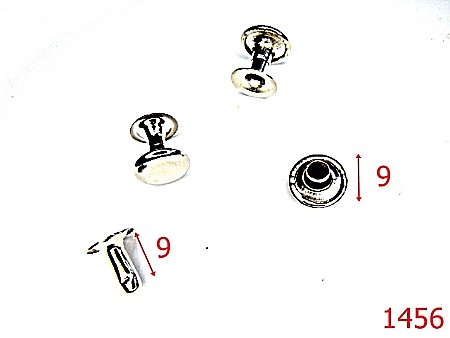 Capse rapide - 1456/RIVET SIMPLU 9MM NIKEL-9-mm---nichel-16A17----