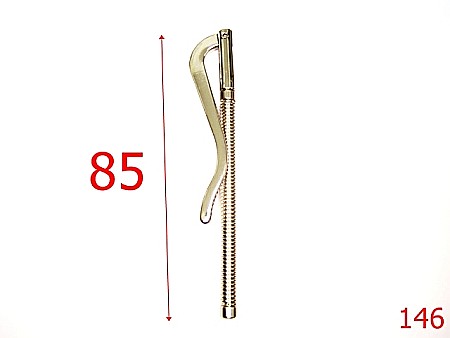 Accesorii metalice pentru marochinarie - 146/ARC PORTOFEL-85-mm---nichel-15B4--3B8--P22