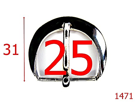 Catarame poseta - 1471/CATARAMA 25MM  NIKEL-25-mm---nichel-6H2-6H5--6A3--AC26