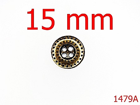 Nasturi - 1479A/NASTURE ZAMAK 15 MM-15-mm---antic-----AC25
