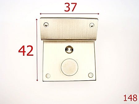 Inchizatori servieta - 148/INCHIZATOARE NIKEL SATINAT-42X37-mm---SATIN---12E5-12K4-P5