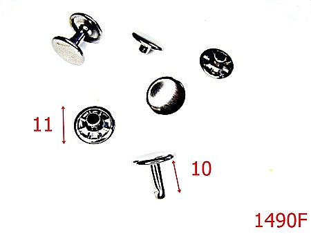 Capse rapide - 1490F/RIVET DUBLU 11MM FUME-11-mm---fume-16B10----