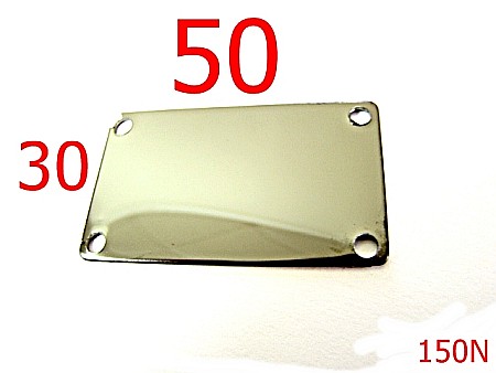 Placute ornamentale - 150N/PLACUTA INSCRIPTIONABILA 50*30-50x30-mm---nichel negru-----R10