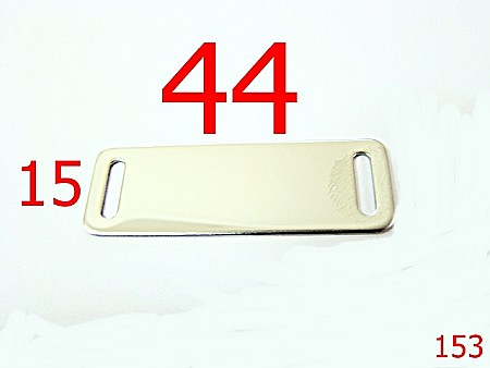 Accesorii metalice pentru marochinarie - 153/PLACUTA INSCRIPTIONABILA 44*16-44X15-mm---nichel-----P7