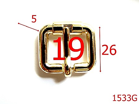 Catarame poseta - 1533G/CATARAMA 19 MM GOLD-19-mm-5-gold--7L6---AE16